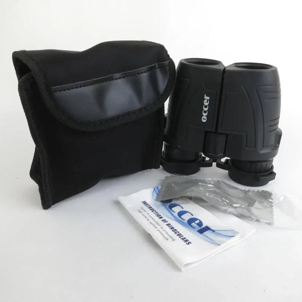 Occer 12x25 Compact Low Light Vision Binoculars - Black